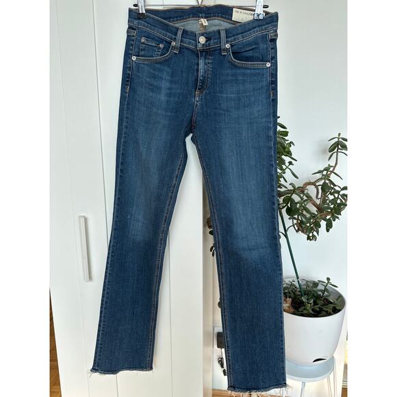 Rag & Bone Women's New Straight Leg in Clean La Paz Jeans, Size 29, EUC - Picture 1 of 6